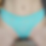 ocean blue lace thong