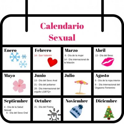Calendario sexual 2022