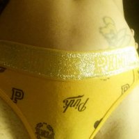 Yellow heart PINK branded glitte…