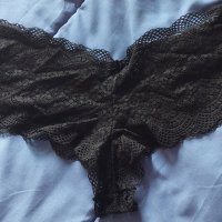 Black See Through Lace Panties