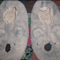 Dirty koala slippers