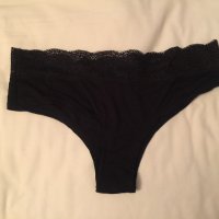 Simple Black Cheeky Panties