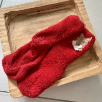Chaussettes pilou rouge