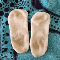 Worn White Socks