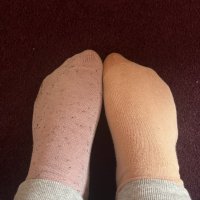 Very worn old socks