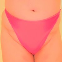 Pink tight thong