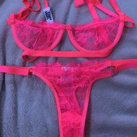 HOT pink lacey lingerie bra